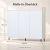 InnoFurn Highboard Elena M2, 3 Türen, Push-to-Open, Eiche Produktbild-Vorschau 7