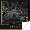 MuchoWow® Poster Berlin - Deutschland - Karte - Stadtplan - Produktbild-Vorschau 1