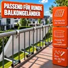 4x Balkonkraftwerk Halterung Rund│Balkon Geländer Halterung Produktbild-Vorschau 5