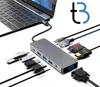 HUB USB-C HDMI 4k VGA PD 100W LAN Gigabit-Buchse Produktbild-Vorschau 2