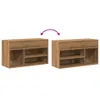 vidaXL Panca per scarpe Artisan oak 80x30x45 cm Materiale a Anteprima dell’immagine prodotto 10