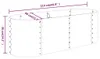 vidaXL Hochbeet Verzinkter Stahl 114x40x36 cm Anthrazit Produktbild-Vorschau 6