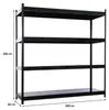 Profi Schwerlastregal HERCULES | HxBxT 200x200x60cm | 4 Produktbild-Vorschau 3