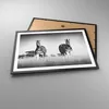 Gerahmtes Poster - Schwarzer Rahmen - Zebras Fotografie Produktbild-Vorschau 3