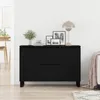 Credenza vidaXL nera effetto rovere 101,5 x 35 x 70 cm in Anteprima dell’immagine prodotto 3