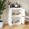 vidaXL Kredens biały 60x34x75 cm lite drewno sosnowe Podgląd zdjęcia produktu 9