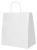 Tragetaschen, Papier 27 cm x 32 cm x 21,5 cm weiss mit Produktbild-Vorschau 3