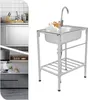 A collage of kitchen scenes and a standalone stainless steel sink with a faucet. Náhled obrázku produktu