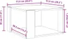 vidaXL Couchtisch Weiß 51,5 x 51,5 x 30 cm Holzwerkstoff Produktbild-Vorschau 6