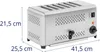 Expondo Royal Catering Toster - 2500 W - 6 otvorov - Náhľad obrázku produktu 6