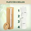 Úložný box na toaletní papír eluno na 4 role, kulatý, Náhled obrázku produktu 5