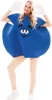 Blaue Schokolinse Kostüm Sweet Candy für Erwachsene Gr. M/L rot Fasching Karneval Mottoparty Unisex-Kostüm Paarkostüm Gruppenkostüm Lebensmittel Süßigkeit Produktbild-Vorschau