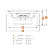 Hertz X 130, 2-Wege, 160 W, 40 W, 4 Ohm, 93 dB, 60 - 21000 Produktbild-Vorschau 9