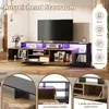 Merax Armoire TV avec LED et portes rabattables, support TV Voir les images du produit 13