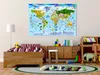 Vliesstoff Korkbild - Children's Map: Colourful Travels Produktbild-Vorschau 1