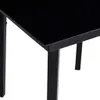 The Living Store Záhradný jedálenský stôl čierny 140x70x74 Náhľad obrázku produktu 6