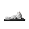 Kleines Katzenhaus Outdoor aus Holz - Isoliertes Produktbild-Vorschau 4