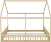 A wooden house-shaped bed frame on a white background. Anteprima dell’immagine prodotto