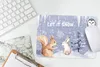 MuchoWow® Mauspad Mousepad Winter - Schnee - Eichhörnchen Produktbild-Vorschau 5