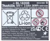 Makita 197254-9, Bateria, Litowo-jonowa (Li-Ion), 2 Ah, 18 Podgląd zdjęcia produktu 4
