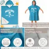Badeponcho Kinder Poncho Handtuch - Mädchen Jungen Surf Produktbild-Vorschau 3