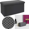 HowHomely Pufa szara pufa 76 x 38 x 38 cm pufa Podgląd zdjęcia produktu 7