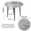 Tavolo da pranzo rotondo FATIVO 80x80 cm: tavolo da cucina Anteprima dell’immagine prodotto 6