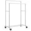 A white garment rack on a white background. Náhled obrázku produktu