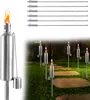 LARS360 12er Gartenfackeln für Draußen  aus Edelstahl Hoch Produktbild-Vorschau 1
