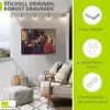 ARTland Wandbild Alu für Innen & Outdoor Das Glas Wein. Um Produktbild-Vorschau 2