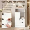 Schmaler Badezimmerschrank mit Schubladen und offenen Produktbild-Vorschau 8