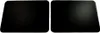 Two black cutting boards with rounded corners are shown side-by-side on a white background. Produktbild-Vorschau