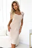 Numoco Midikleid für Frauen Midi beige XL Produktbild-Vorschau 4