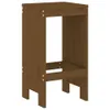 The Living Store 5-tlg. Gartenbar-Set Honigbraun Massivholz Produktbild-Vorschau 5
