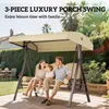 Outsunny 3-Sitzer Hollywoodschaukel mit Sonnendach Kissen Produktbild-Vorschau 7