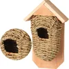 Vogelhaus aus Weidengeflecht aus Holz und Seegras für eine Produktbild-Vorschau 2