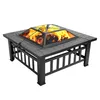 FCH Feuerstelle 82 x 82 x 52CM  mit Grillrost & Grillzange Produktbild-Vorschau 3