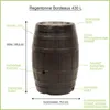 Regentonne Regenfass BORDEAUX 430 Liter inkl. Hahn Produktbild-Vorschau 2