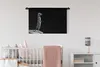 MuchoWow® Wandteppich Wandbehang Erdmännchen für schwarzen Produktbild-Vorschau 2