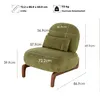 Fluwelen fauteuil voor de woonkamer, comfortabel, dik Productafbeelding-voorbeeld 2