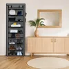Intirilife Faltschrank 170x58x28 cm in ASCH GRAU - mit Produktbild-Vorschau 5