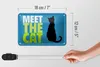 Blechschild Spruch 18x12cm meet the cat Katze Produktbild-Vorschau 5