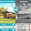 UISEBRT Extra velký stan pro auto 600×370×260 cm - Robustní Náhled obrázku produktu 5