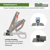 Parkplatzsperre 47 x 73 cm Metall grau abschließ- und Produktbild-Vorschau 4
