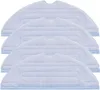 A stack of four light blue microfiber mop pads for a robot vacuum cleaner. Produktbild-Vorschau