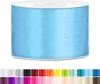 Satinband 50mm Hellblau - 25 Meter Rolle Geschenk- & Produktbild-Vorschau 1