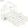 Traumhaftes Kinderbett mit Sicherheitsgitter & Haus-Design, Produktbild-Vorschau 2