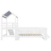 Merax Kinderbett 90x200cm mit Ausziehbett 90x190, Hausbett Produktbild-Vorschau 5