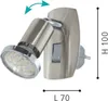 Eglo Steckerleuchte Mini 4 flexibel GU10  2,8 W nickel-matt Produktbild-Vorschau 5