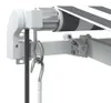 vidaXL Tenda da sole automatica antracite e bianca 350x250 Anteprima dell’immagine prodotto 5
